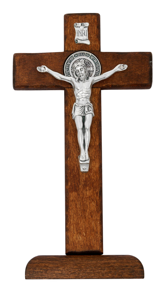 St. Benedict Standing Crucifix - 9"