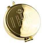 Gold  Deep "IHS" Pyx