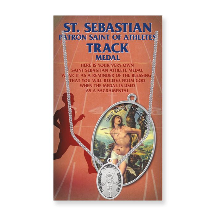 OVAL ST. SEBASTIAN MEN'S ATHLETIC MEDAL