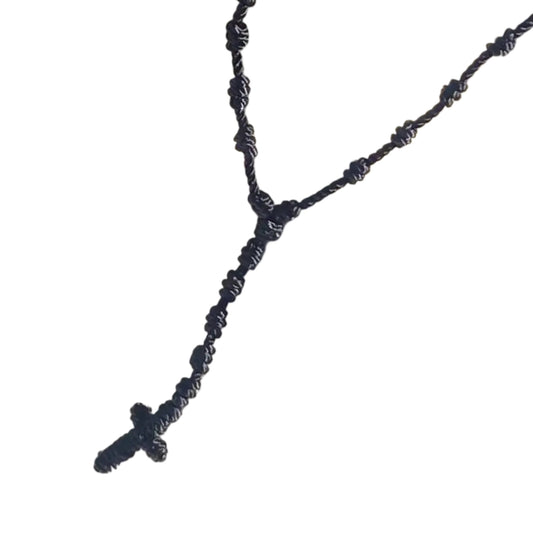 Black Rope Rosary