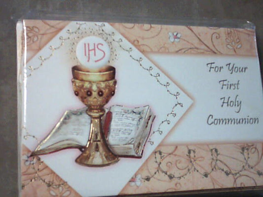 Money Holder Card "For Your First Holy Communion"