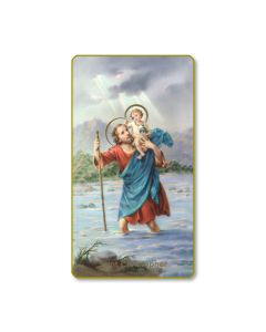 St. Christopher - Holy Card