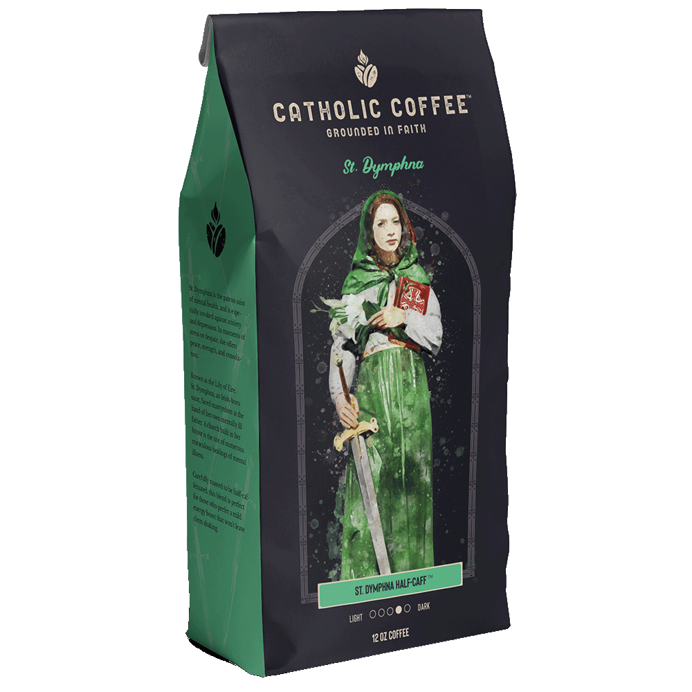 Catholic Coffee: 12 oz of Ground Coffee - Featuring Saint Themed Roasts