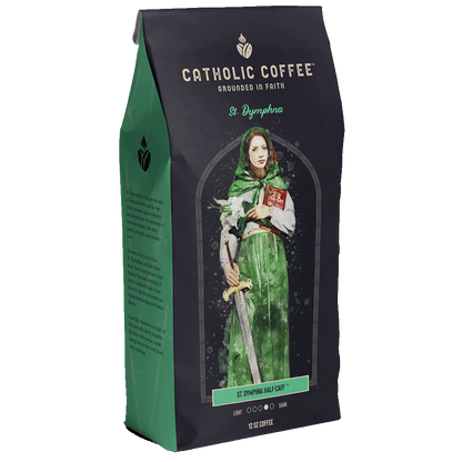 Catholic Coffee: 12 oz of Ground Coffee - Featuring Saint Themed Roasts