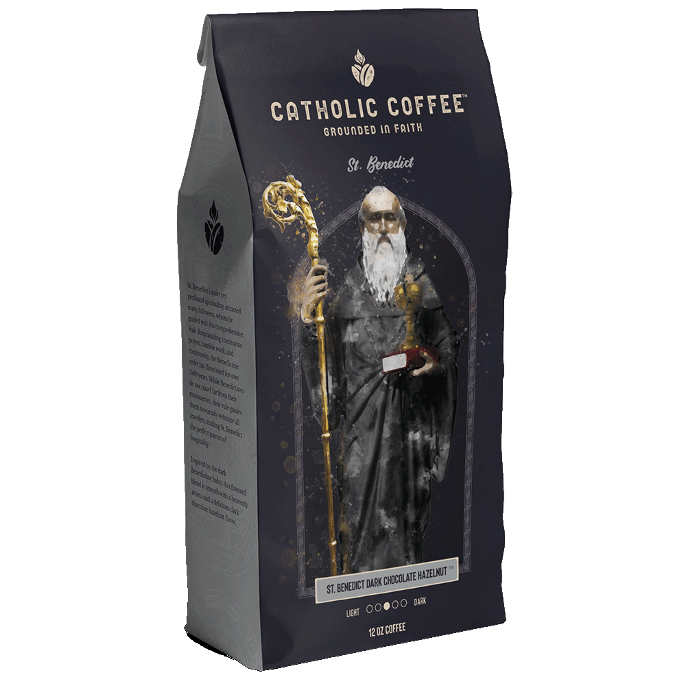 Catholic Coffee: 12 oz of Ground Coffee - Featuring Saint Themed Roasts