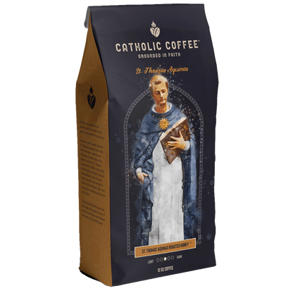 Catholic Coffee: 12 oz of Ground Coffee - Featuring Saint Themed Roasts