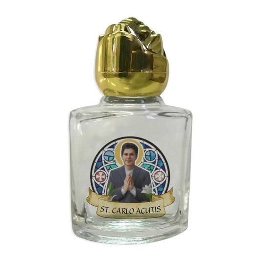 St. Carlo Acutis Glass Holy Water Bottle