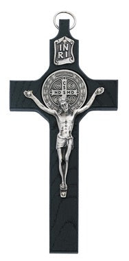 6 1/4" Black St. Benedict Crucifix