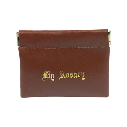 Vinyl Leatherette Squeeze Rosary Case