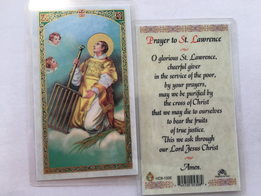 St. Lawrence - Holy Card - SFI