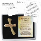 "You've Always Got a Prayer" cross and prayer card