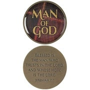 Man of God Jeremiah 17:7 double sided coin