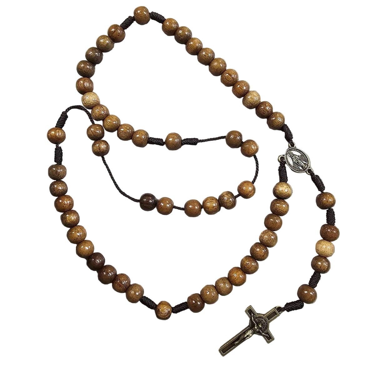 Imbuia, Brazilian Walnut Beaded Rosary