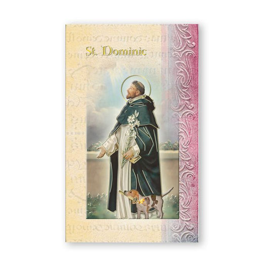 St. Dominic, Biography & Prayer Folder