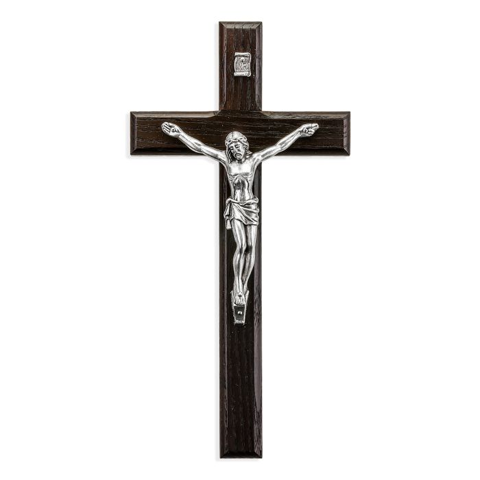 8" Dark Rosewood Crucifix