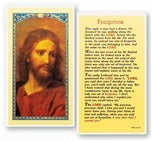 Footprints Holy Card