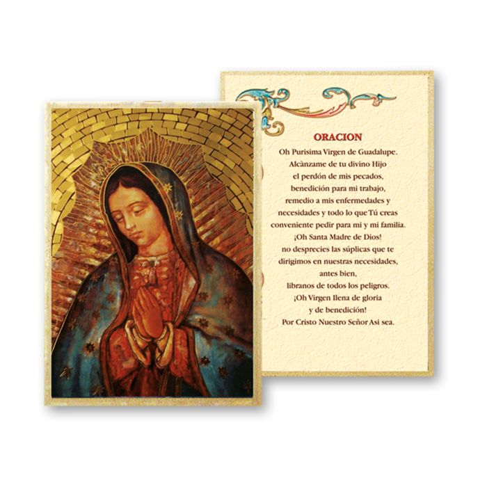 Our Lady of Guadalupe Mosaic Plaque in Spanish