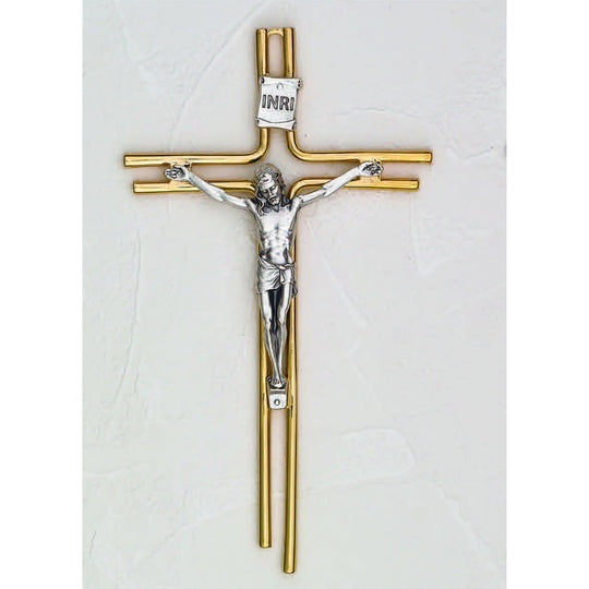 Gold And Silver Tone Crucifx