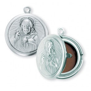 Sterling Silver Sacred Heart of Jesus Locket