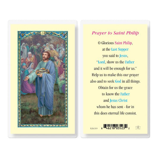 Prayer To Saint Phillip Holy Card