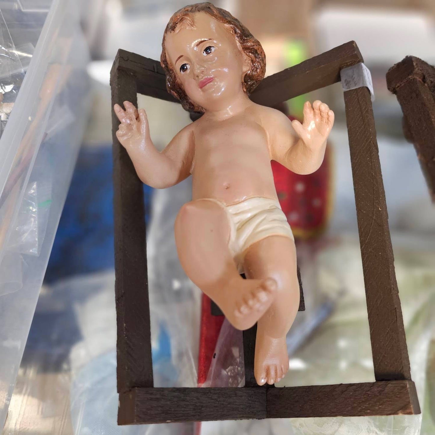 Child Jesus with Wood Crib