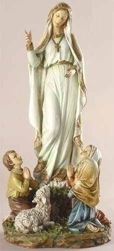 Our Lady of Fatima with children statue 12 inches