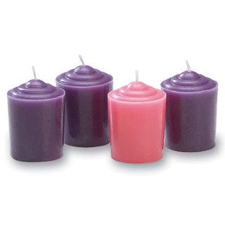 2" Advent Votive Candle Set