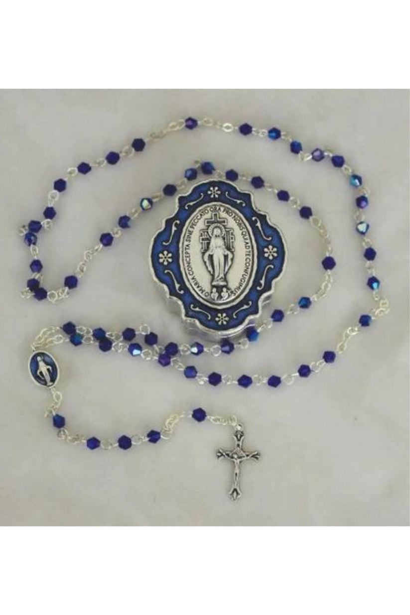 Miraculous Medal Rosary and Keepsake Box