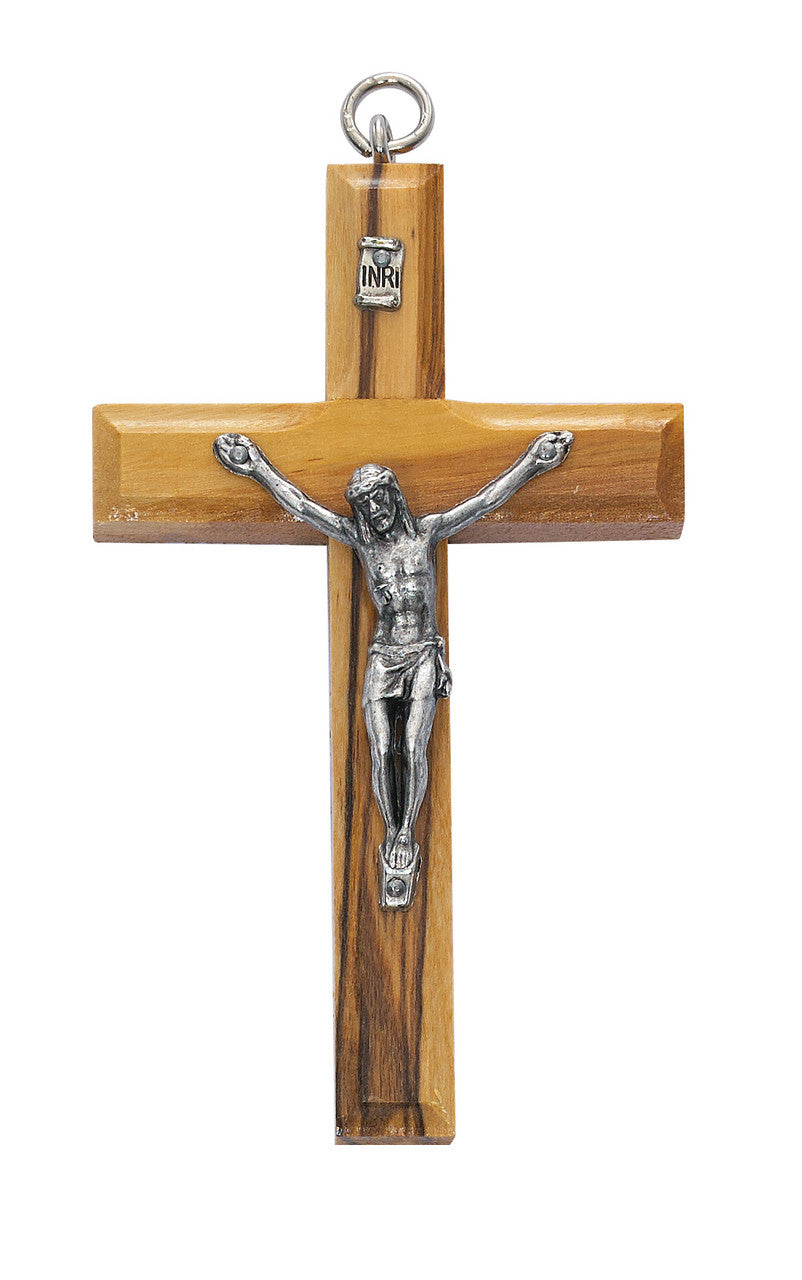 3 1/2 OLIVE WOOD CRUCIFIX
