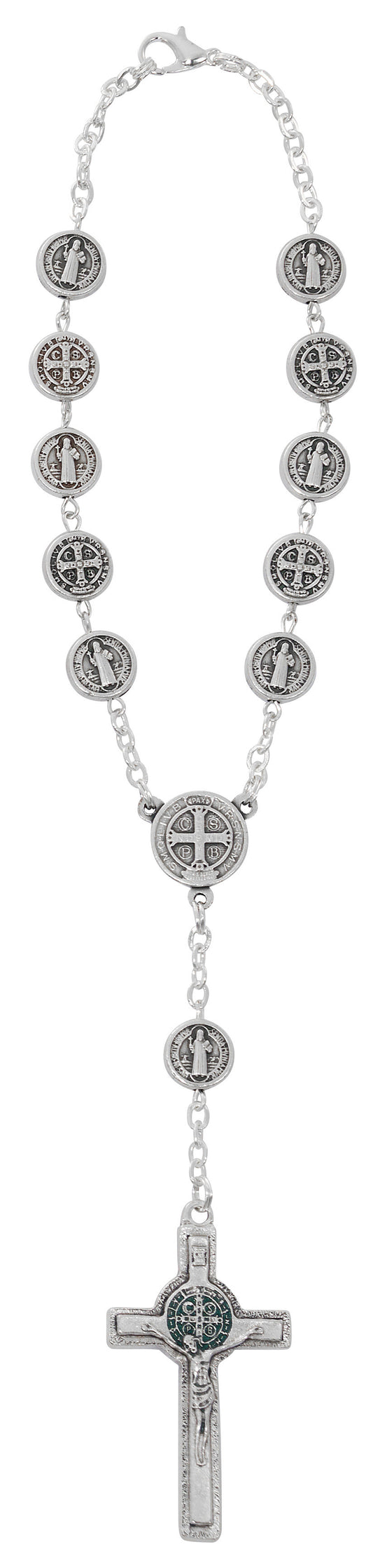 St. Benedict Medal Auto Rosary