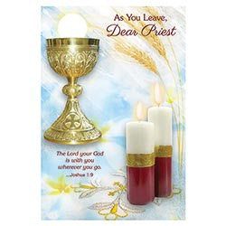 " As You Leave, Dear Priest " Greeting Card