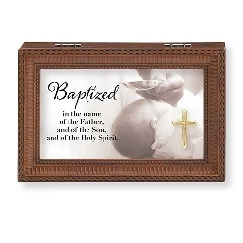 Baptism Music Box With Photo Frame