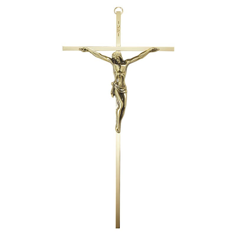 Gold Plated Crucifix - 10"