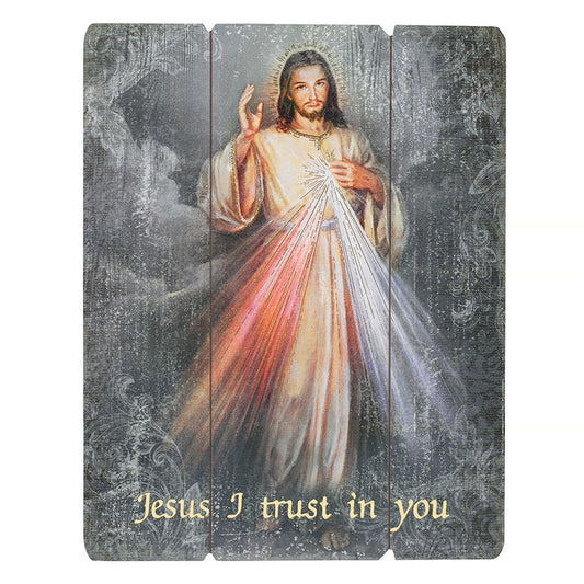 Divine Mercy Pallet Frame - 15 x 11.5"