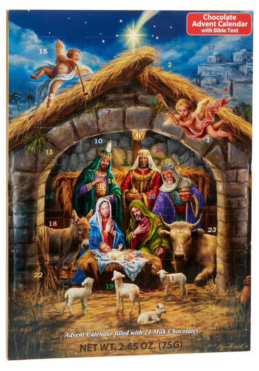 In The Manger, Nativity Chocolate Advent Calendar