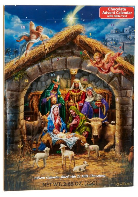 In The Manger, Nativity Chocolate Advent Calendar