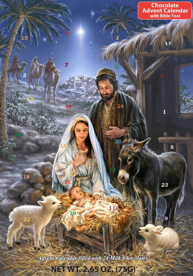 In The Manger, Nativity Chocolate Advent Calendar