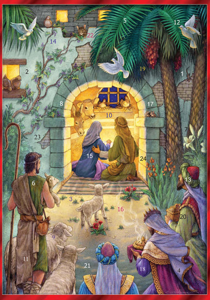 Mini Advent Calendar Greeting Cards - Assorted Styles