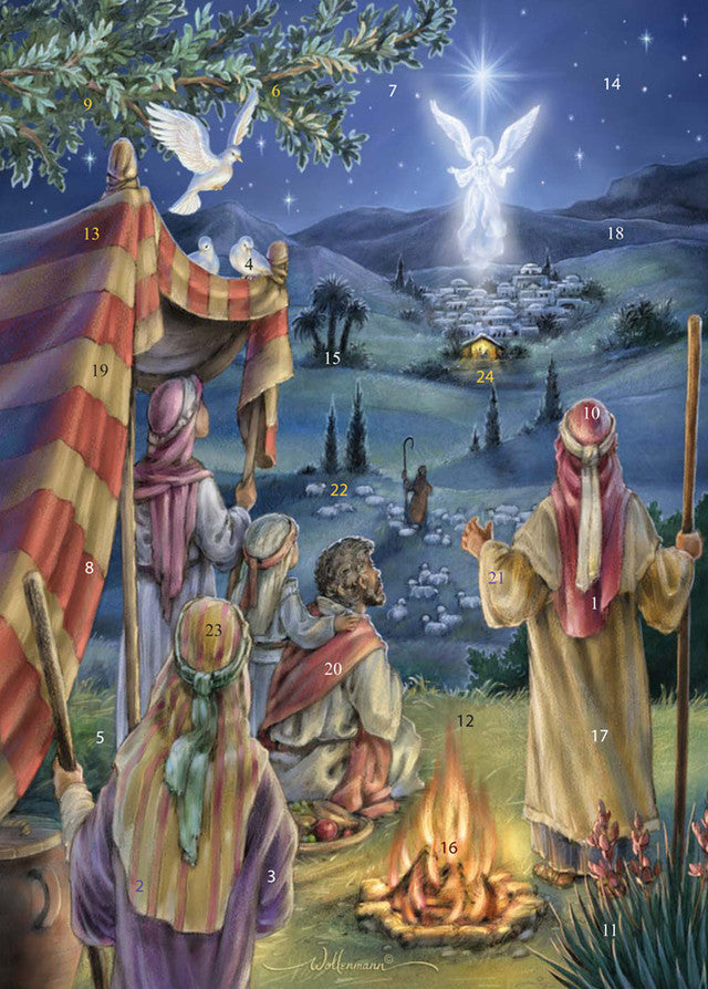 Mini Advent Calendar Greeting Cards - Assorted Styles