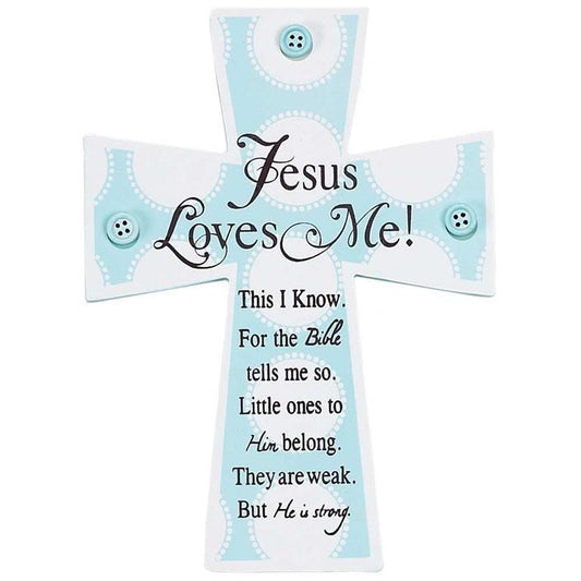 Jesus Loves Me! Wooden Wall Cross