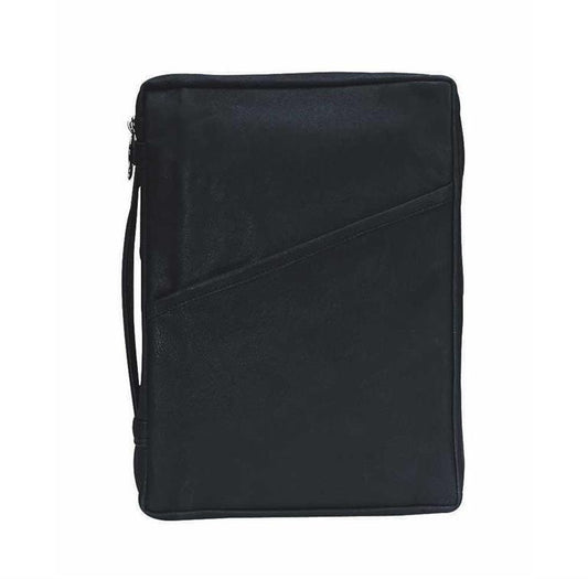 Bible Case - Medium Size Black Leather