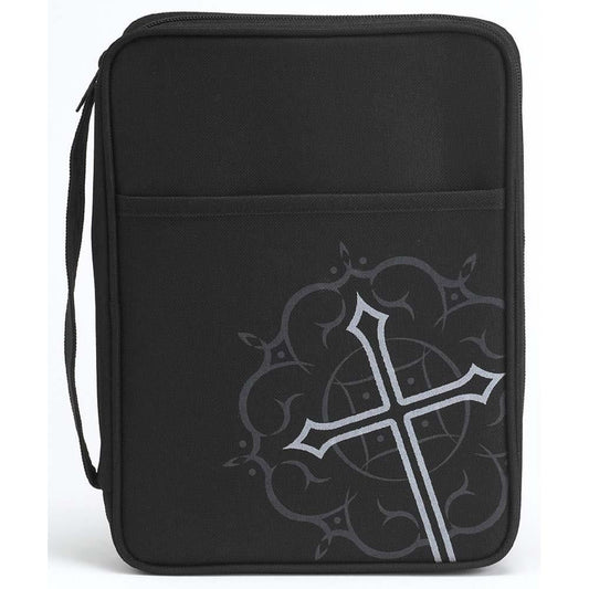 Bible Cover with Gray Cross