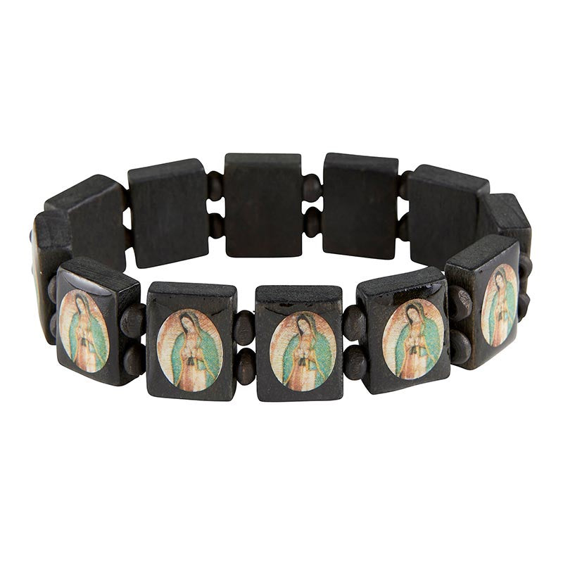 Our Lady of Guadalupe Wood Bracelet