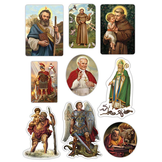 Michael Adam's Male Saints Sticker Pack - 3 Sheets