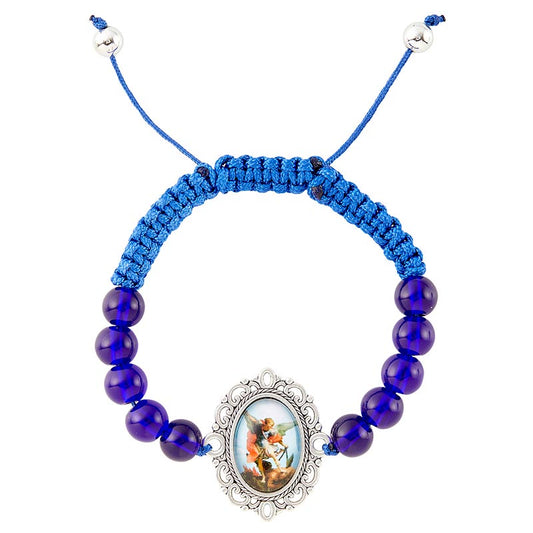 St. Michael The Archangel Blue Bracelet