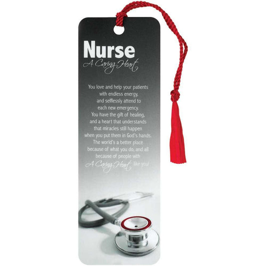 Nurse Bookmark with Red Tassel