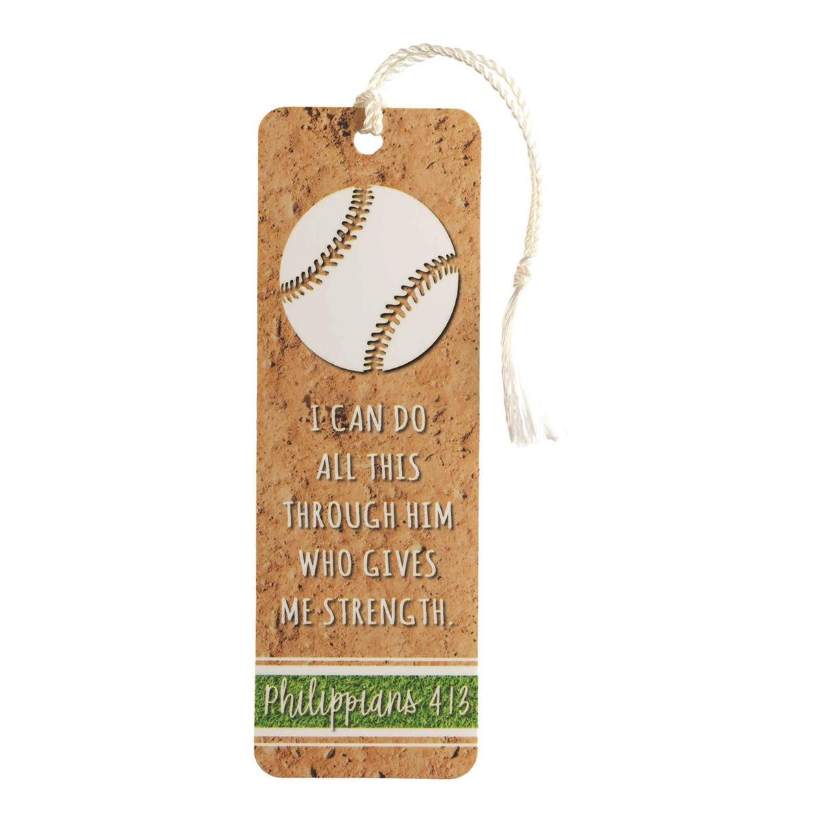 I Can Do All This Through Him Who Gives Me Strength - Philippians 4:13 Sports Bookmark