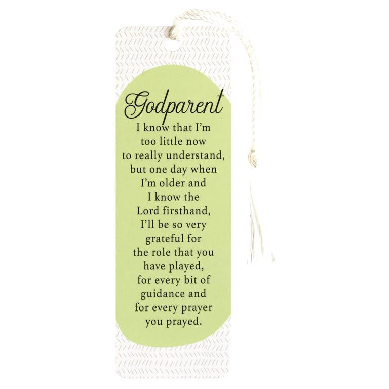 Godparent Bookmark With Tassel