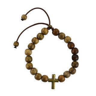 IMBUIA WOOD CORDED BRACELET