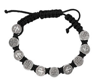 St. Benedict Cord Rosary Bracelet